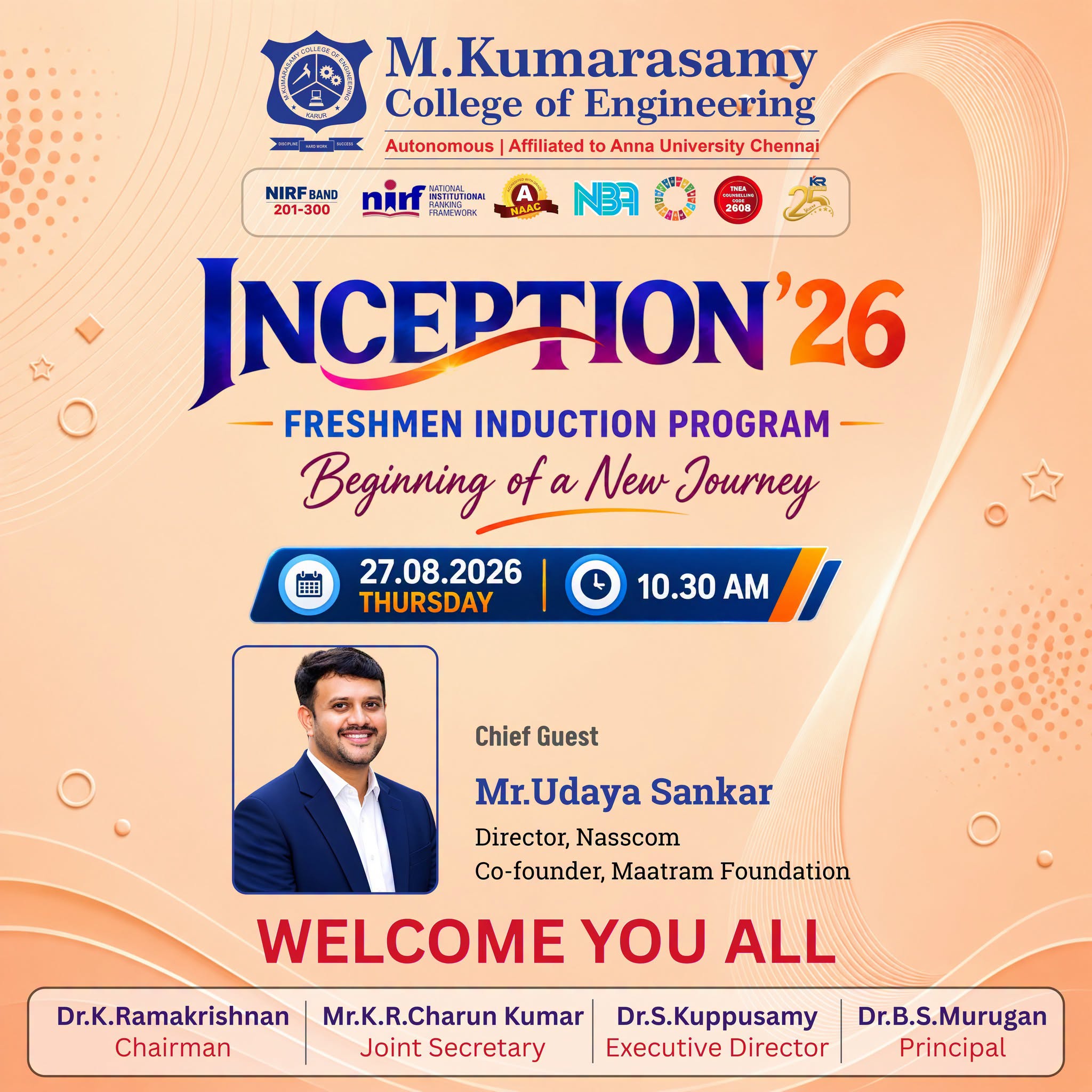 INCEPTION’26 – Freshmen Induction Program